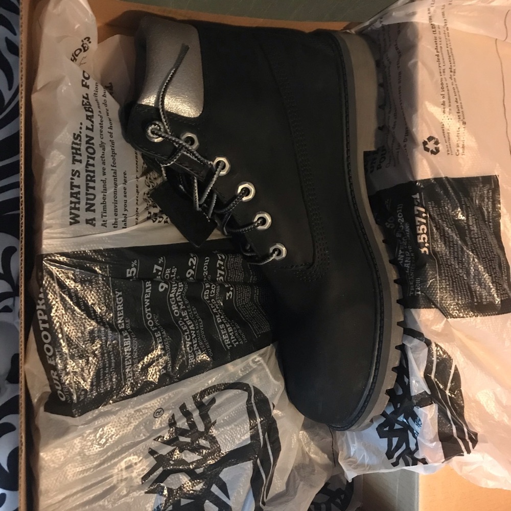 Black Timberland boots